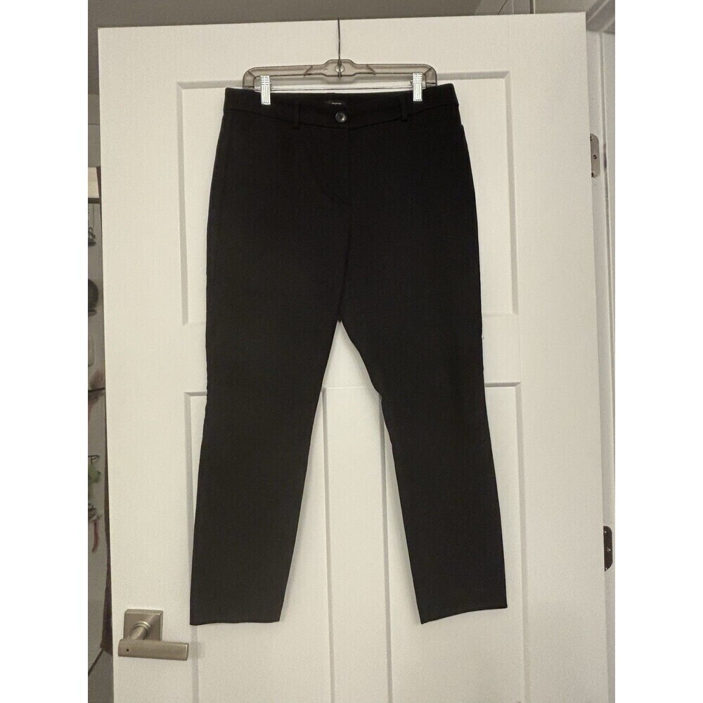 Loft Curvy Skinny Ankle Pants Women’s 10 Black Professional Trousers